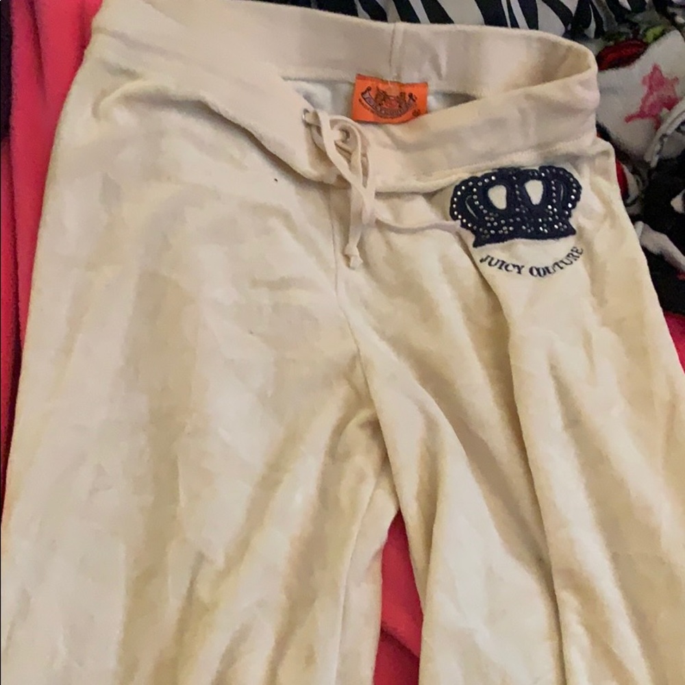 Yellow juicy couture sweatpants fleece